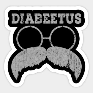 DIABEETUS white texture Sticker